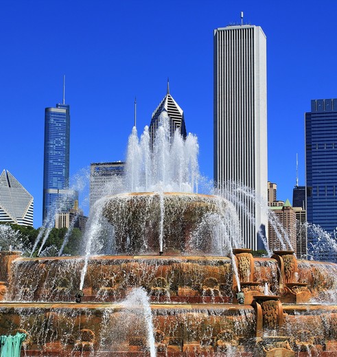 Amerika-Chicago-Fontein