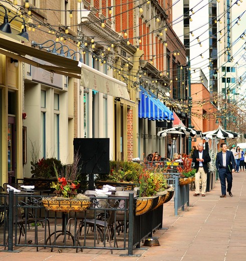 Amerika-Denver-Straatbeeld