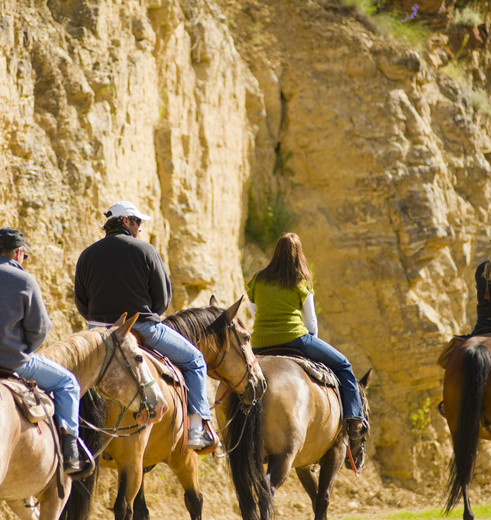 Paardrijden in de omgeving van uw ranchverblijf, Amerika