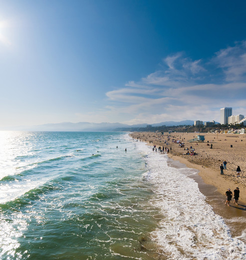 Genieten aan de stranden van Los Angeles