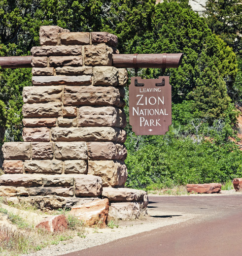 Amerika-Zion-National-Park-Leaving