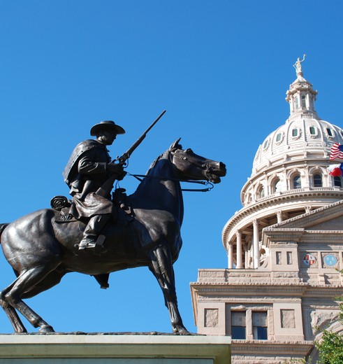 Het capitool in de Austin, hoofdstad van de staat Texas