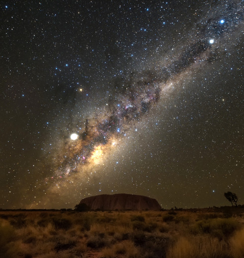 Sterrenhemel in Ayers Rock