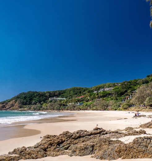 Het strand van Byron Bay, Australië - © Tourism Australia
