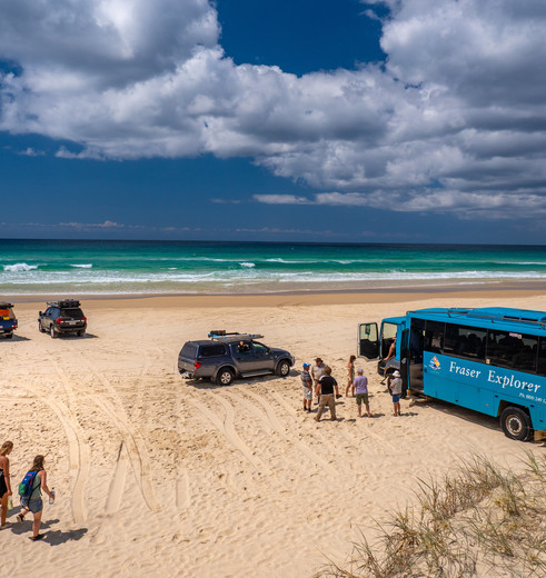 Excursies vanaf het strand van Fraser Island