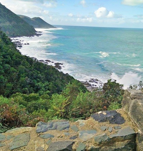 Het uitzicht op de zee langs Great Ocean Road, Australië