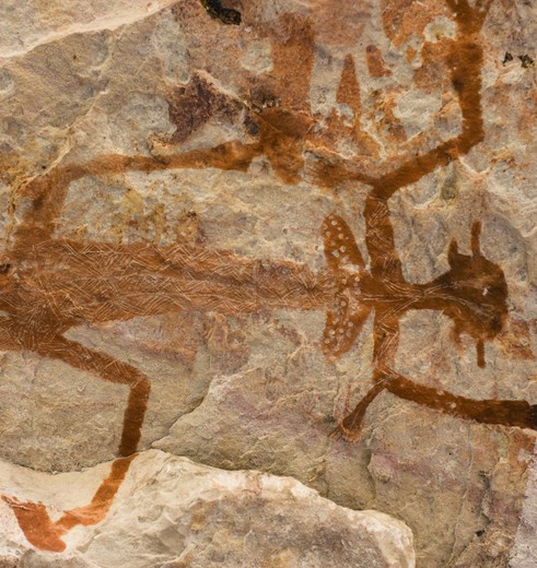 Eeuwenoude rotstekeningen, Australië - © Australian Tourism