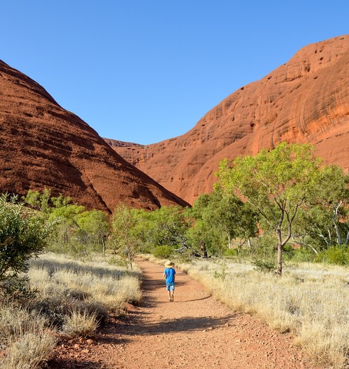 Wandel in Kata Tjuta, Australië: