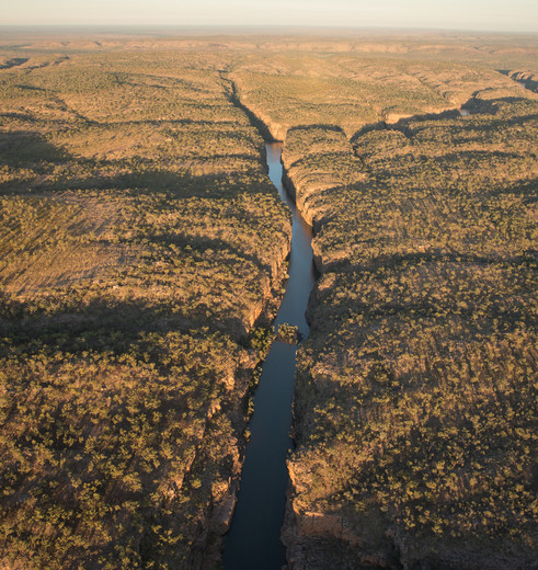 Katherine Gorge vanuit de lucht gefotografeerd, Australië - © Tourism Australia