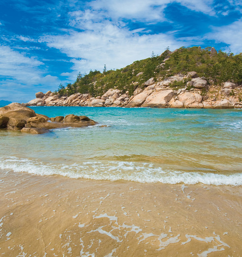 Het strand van Magnetic island, Australië