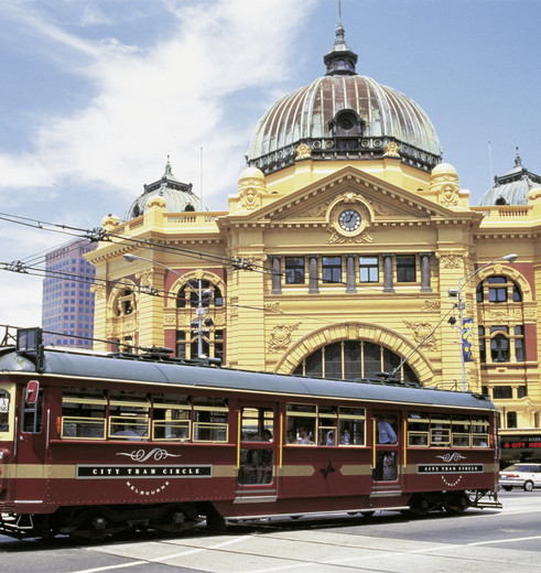 Melbourne Flinders Station in Melbourne