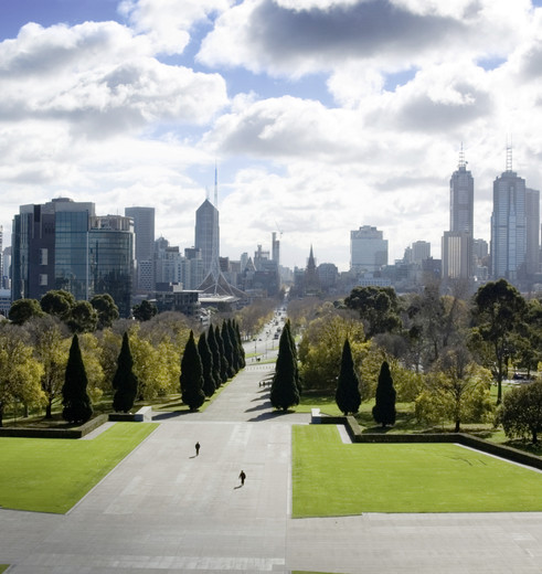 Skyline Melbourne, Australië