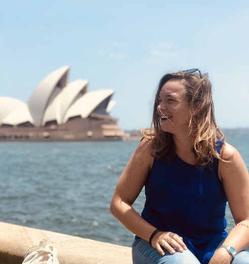 Uitzicht op de Opera House in Sydney