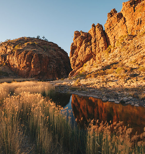 Bijzondere landschap van de West MacDonnell Ranges, Australië - © Australian Tourism
