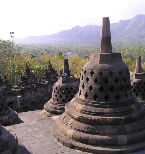 De stoepa van de Borobudur, Java