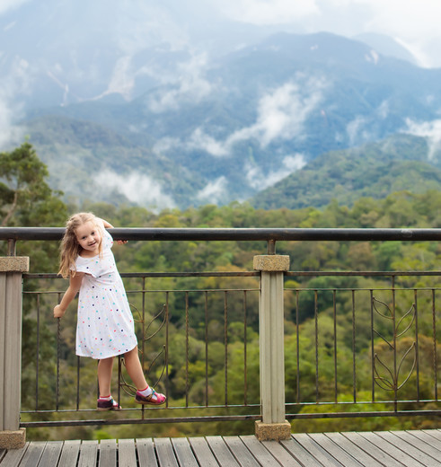 Azie Maleisisch Borneo uitzicht op de Mount Kinabalu peak