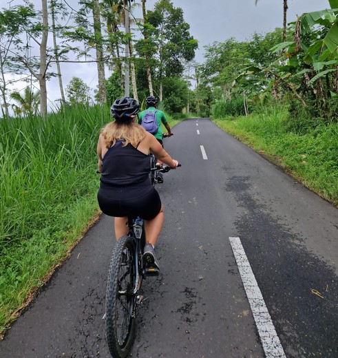 Op de mountainbike Ubud verkennen, op Bali, Indonesië