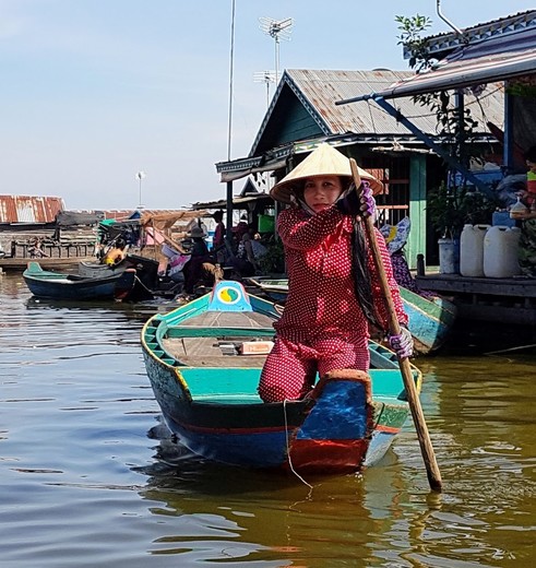 Cambodja floating village