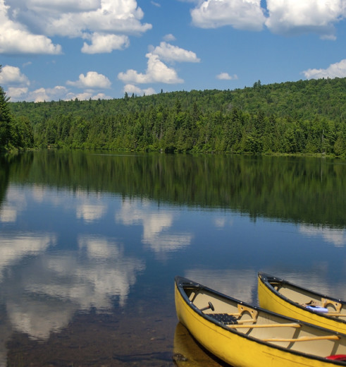 Kanoen in Algonquin, Canada