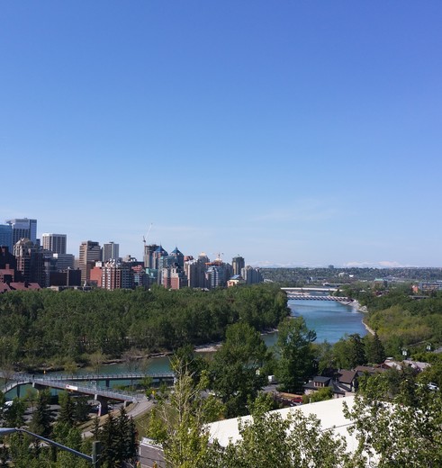 Uitzicht op Calgary