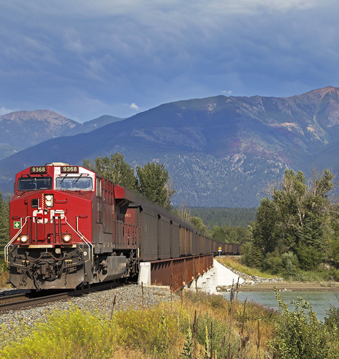 Canada-Kootenay-trein-landschap Canada-Kootenay-trein-landschap