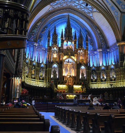 Canada-Montreal-Notre-Dame-Binnenkant