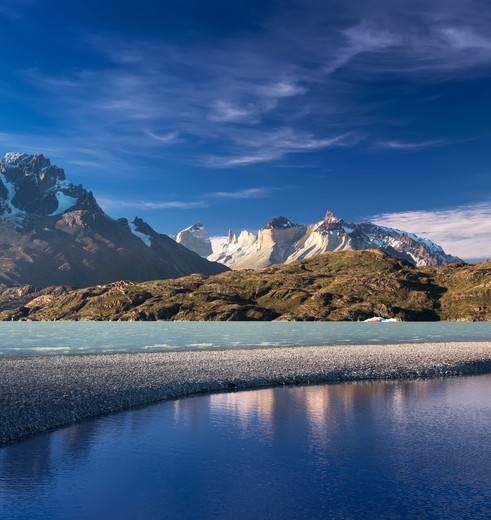Chili-Torres-del-Paine-NP-Grey-Lake-uitzicht-gletsjer Chili-Torres-del-Paine-NP-Grey-Lake-uitzicht-gletsjer