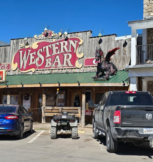 Winkels in western-stijl in Cloudcroft, New Mexico, Amerika
