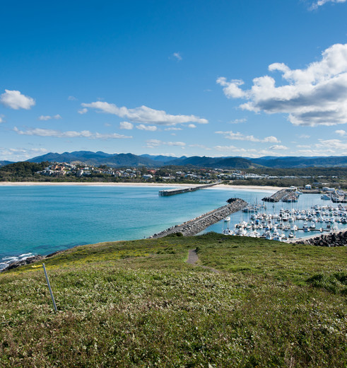 Uitzicht bij Coffs Harbour