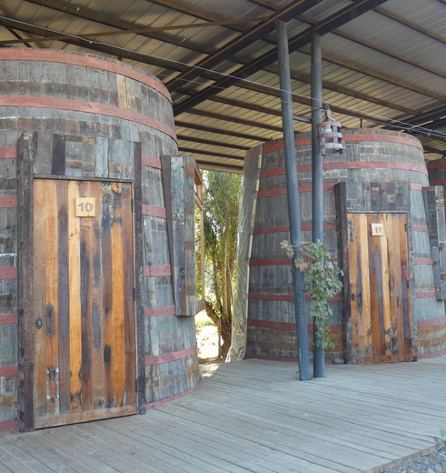 Slapen in een wijnvat in de Colchagua Vallei