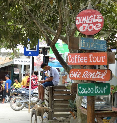 Colombia-Minca-activiteiten-bord-1