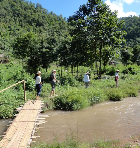 De Kalaw trek in Myanmar