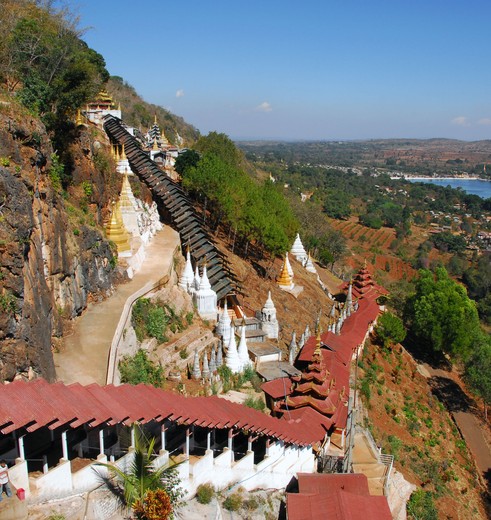 In de bergen van Pindaya Myanmar