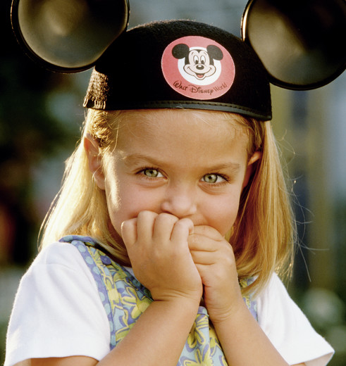 Meisje in Disney in Florida