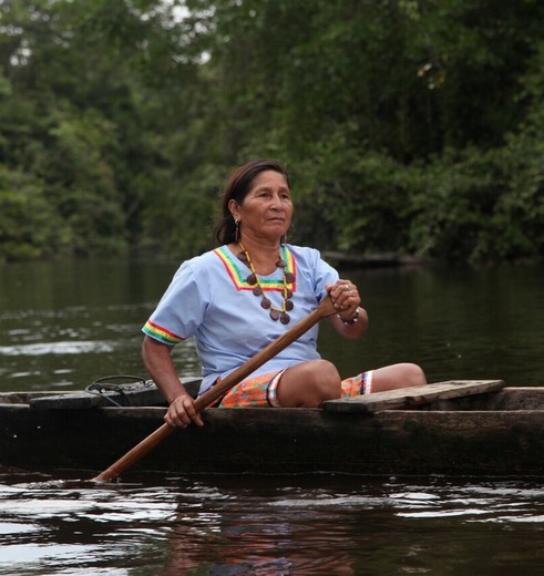 Ecuador-Amazone-Kichwa-stam-vrouw