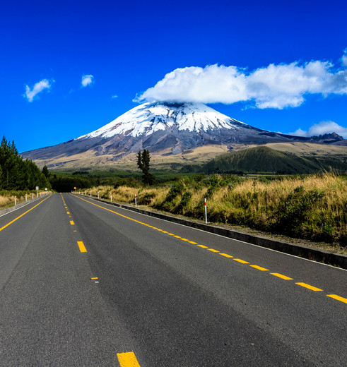 Actieve vulkaan in Cotopaxi