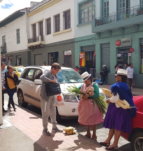 Een lokale markt in Cuenca
