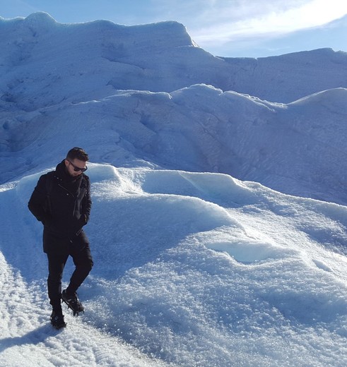 IJstrekking bij Perito Moreno, El Calafate, Argentinië