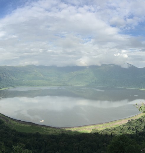 Uitzicht op Empakai Crater, Tanzania
