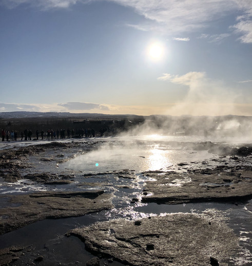 Prachtige geisers in de Golden Circle in IJsland