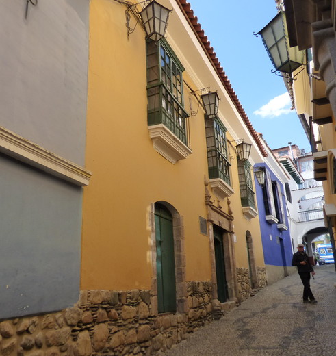 Gekleurde gebouwen in La Paz - Bolivia