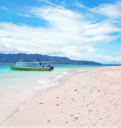 Prachtige stranden op de Gili-eilanden in Indonesie