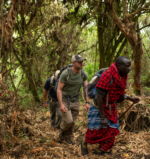 wandeltocht door Empakai Crater , Tanzania