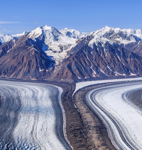 Gletsjer in Kluane National Park, Yukon, Canada