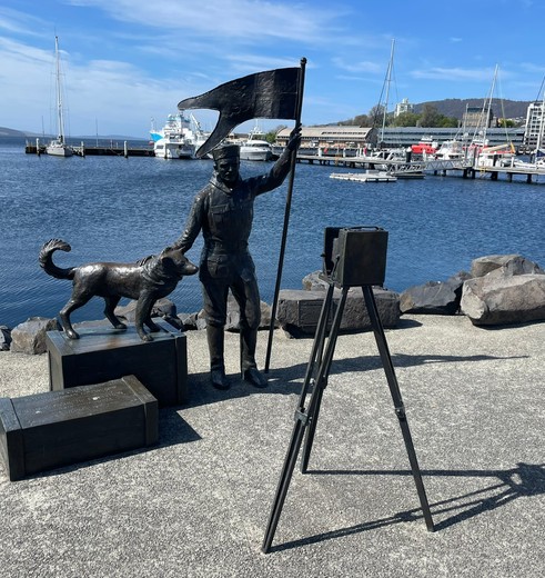 Waterkant van Hobart, Australië