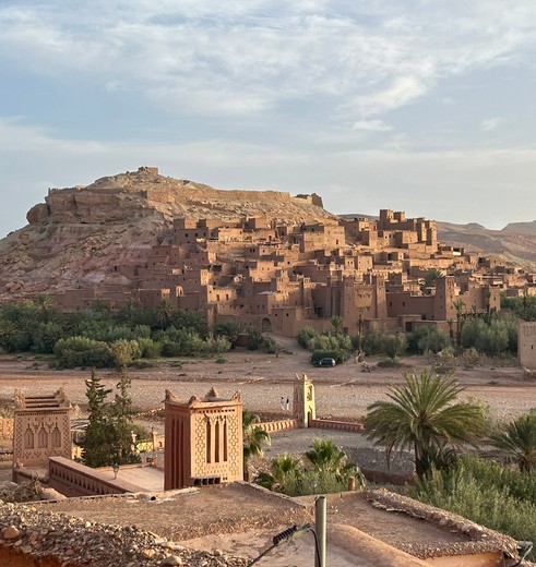 Uitzicht op de ksar van Ait Ben Haddou