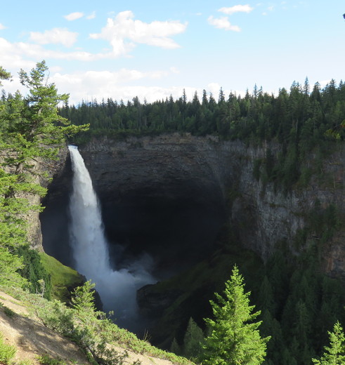 Watervallen in Wells Gray Provincial Park