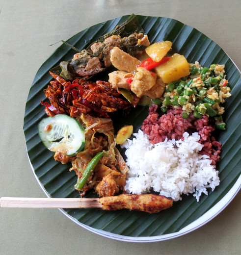 Eten bij mensen thuis op Bali