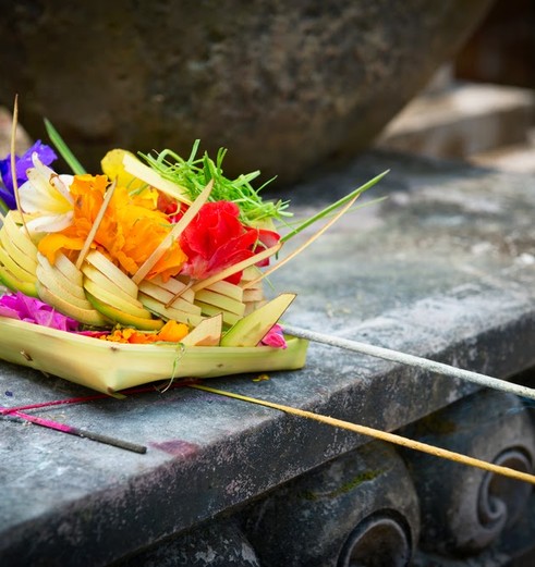 Indonesie-Bali-Ubud-offeren