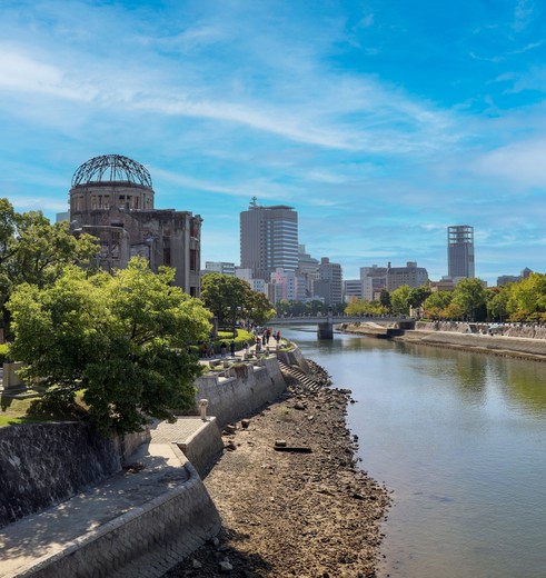 De geschiedenis in Hiroshima van 1945